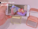 映え小物可愛いスマホスタンド椅子デザイン折りたたみ動画視聴iPhone13 12おもしろ おしゃれ椅子アームレスチェア紫ピンク色スマートフォンスタンド 携帯スタンド黄色マカロン色 緑スマホホルダー