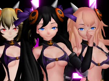 【MMD】興奮冷めやまぬカボチャGirlsを別の視点で撮ってみた【カメラ配布】