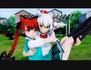 【ＭＭＤ】ダンスダンスデカダンス　火焔猫燐　犬走椛　【Ray-MMD1.52　ぱんつ注意】