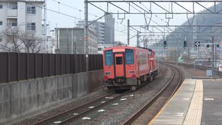 【後藤】キハ120-204配給島本通過(20211222)【配給】