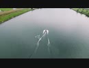 【4Kドローン空撮】ドアの向こうには水上スキーが！DJI Phantom4
