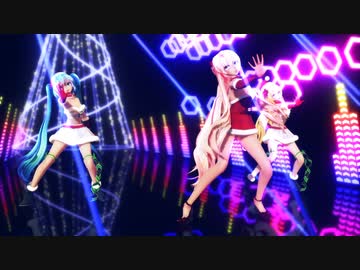 【MMD】ルカルカ★ナイトフィーバー  Luka Miku Rin