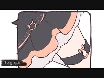 約2分新人Vtuberの三面図を眺める動画