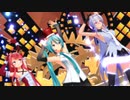 【MMD】ミラクルペイント   ~merry Christmas  ミク 江風 ハク 【第1回MMD廃】