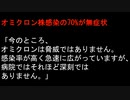 オミクロン株感染の70%が無症状
