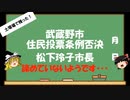 【ゆっくりHJMN】武蔵野市住民投票条例案否決　このまま引いてくれるのでしょうか