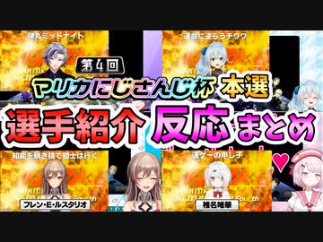 【マリカにじさんじ杯 本戦】選手紹介でのライバー反応まとめ【にじさんじ切り抜き】