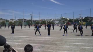 2015 CHS Sports Day Blue Ōendan (cheering squad) 応援団 ver.1