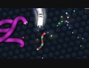 【Slither.io】クリスマスなのでミミズを育てよう【２人実況】