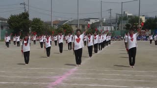 2016 CHS Sports Day Red Ōendan (cheering squad) 応援団