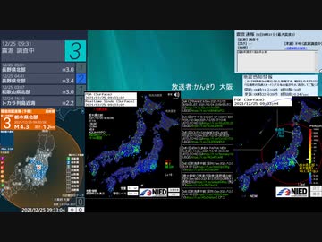 [アーカイブ]最大震度3　栃木県北部　深さ10km　M3.7