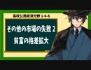 高校公民経済分野1-6-8／その他の市場の失敗2／貧富の格差拡大