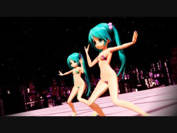 ちび・ぷちあぴミク 水着 アウトサイダー