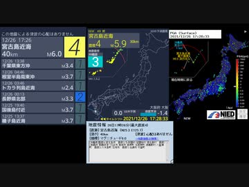 [アーカイブ(改)]最大震度4　宮古島近海　深さ40km　M6.0