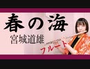 【フルート flute】春の海 │Spring Sea／宮城道雄 箏と演奏してみた【 by myon】