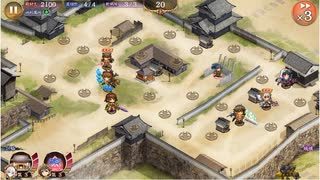 御城プロジェクト：RE　天下統一第6話　難易度難しい　月次任務（九州・沖縄城娘編成）★3改以下