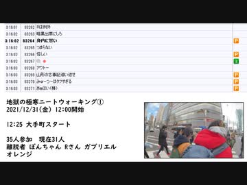 【その３】暗黒放送 地獄の極寒ニートウォーキング①（０～6時間目）　放送（2021/12/31）
