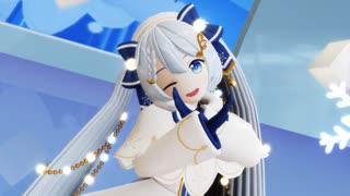 【MMD】雪ミク2021でアイ