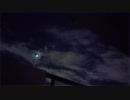 【動画素材】三日月と雲のある夜空【サンプルムービー】