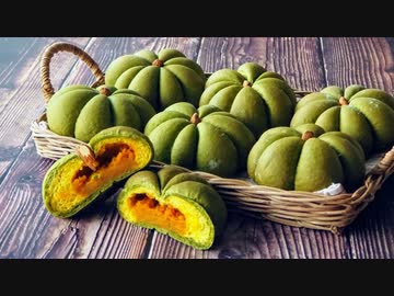 本物そっくり！可愛いかぼちゃパンの作り方【野菜フレーク】【レシピ】【パン作り】【手ごね】