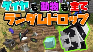 【マイクラ】全てのアイテムがランダムドロップする恐怖のMOD導入してエンドラ討伐！？