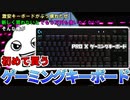 激安キーボードがぶっ壊れたから初めてゲーミングキーボードを買ってみたぞ