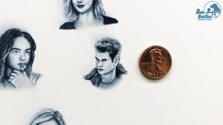 【１円サイズ】アンドリューガーフィールドさん描いてみた Andrew Garfield