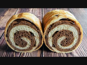 生クリームたっぷり❤トヨ型で作るうずまきショコララウンドパン【チョコチップ】【レシピ】【パン作り】【手ごね】