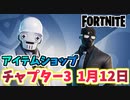 【フォートナイト】1月12日本日のアイテムショップ”ヘンチマンバンドル、パーソナルポリネーター”チャプター3【Fortnite】