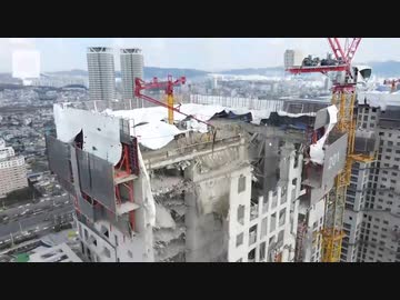 何でこうなる？光州市で建築中ビルの壁面が崩落…作業員6名連絡付かず