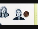 【１円サイズ】シアーシャローナンさん描いてみました　Saoirse Ronan