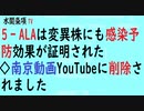 第457回『5‐ALAは変異株にも感染予防効果が証明された◇南京動画YouTubeに削除されました』【水間条項TV会員動画】