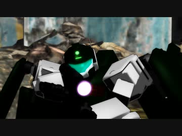 ジムスナイパー・ロックオンが動くだけの動画