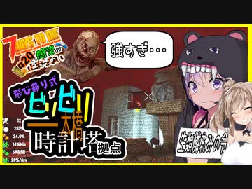 【7daystodie】14日目防衛！一網打尽する電撃！※一部犬を除く【感染が止まらないα20#7】