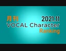 月刊VOCAL Characterランキング 2021年11月号