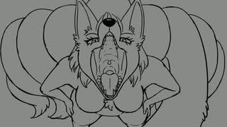 【vore・丸呑み】メスけも Samesize vore