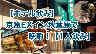 【ホテル飲み】京急EXイン秋葉原で晩酌！【1人飲み】