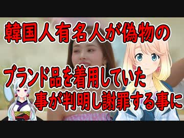 韓国芸能人が偽ブランド品を着用して番組に出演した結果…【世界の〇〇にゅーす】