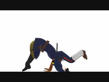 【金カムMMD】プロレスっぽいもの【杉元佐一　尾形百之助】