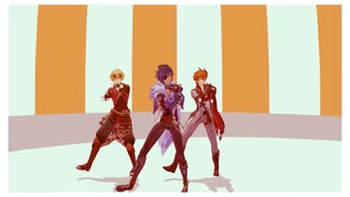 【原神MMD】愛言葉Ⅲ【ガイア・タルタリヤ・トーマ】