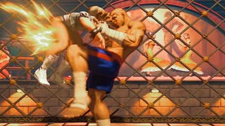 サガット圧倒的力の差で敗北する春麗