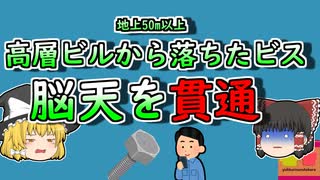 【2008年】高層階から落ちた『ビス』 地上の男性の頭部に直撃し...　【ゆっくり解説】