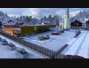 【ETS2】【低画質】ミュヘン→オプシュタイク　117km ブドウ(14t)最後の駐車スペースが結構きつい