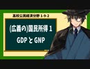 高校公民経済分野1-9-2／（広義の）国民所得1／GDPとGNPの概説と変換式
