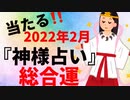当たる‼️【3分で占う】2022年2月　総合運　神様占い　占い　鑑定　タロットカードYouTube初心者□ご登録どうぞ宜しくお願い致します。