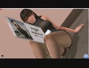 【DOAXVV】 ななみ　よむ　オフィスウェア　着崩れ　よむ　ボードを挟む