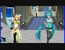 MMD、リン、ミク、計２人、で、プロミス