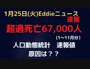 人口動態統計速報値１−１１月　超過死亡前年比67,000人増　原因は？？　（修正後　再投稿）
