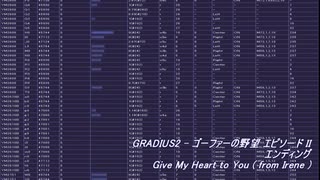 [ゴーファーの野望 エピソードII][MSX][OPNA/B/OPM] Give My Heart to You (from Irene) GRADIUS2 EP2 エンディング