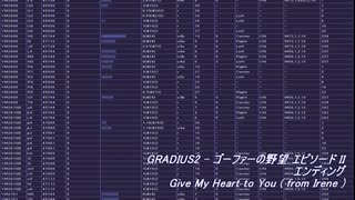 [ゴーファーの野望 エピソードII][MSX][OPNA/B/OPM] Give My Heart to You (from Irene) GRADIUS2 EP2 エンディング